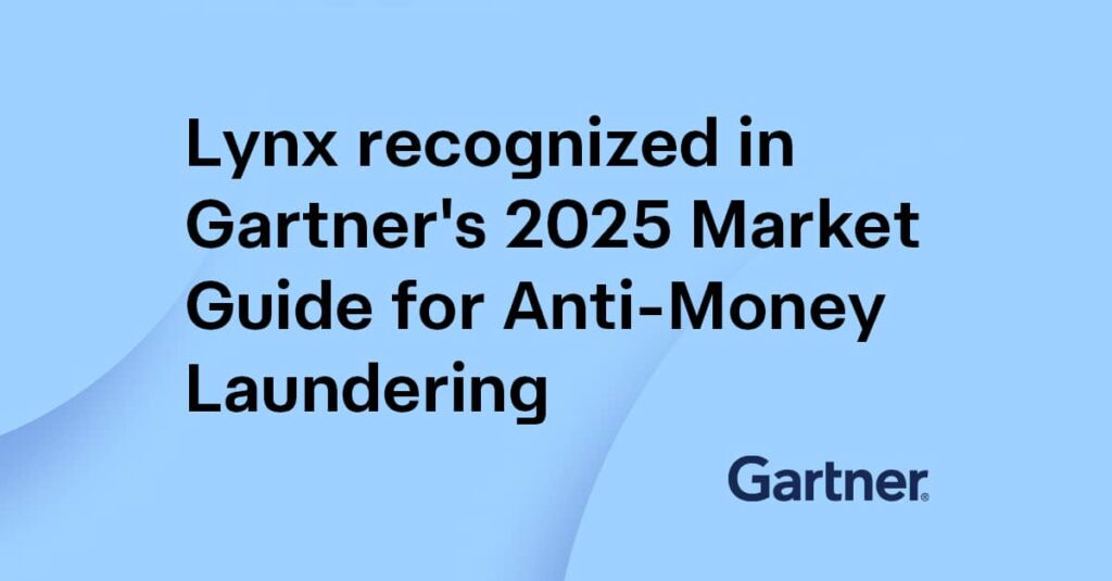 Lynx Tech is recognized by Gartner® in its 2025 Market Guide for Anti-Money Laundering